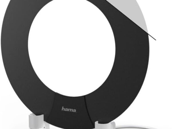 DVB-T/DVB-T2-Zimmerantenne, Performance 45, Ring-Design, aktiv, Weiß