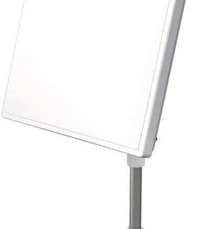 Selfsat Camp 58 Sat Flachantenne mit Kurbelmast | 1 Teilnehmer, HDTV, 4K, weiß, 517 x 517 x 70 mm