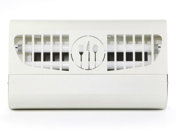 HENDI Insektenvernichter, Klebeplatten, 100m², Insektenkiller, Insektenfanggerät, Elektronisch, Metallgehäuse mit Wandbefestigung, 2 x 15W UV-A, 230V, 30W, 480x100x(H)285mm, ABS Kunststoff