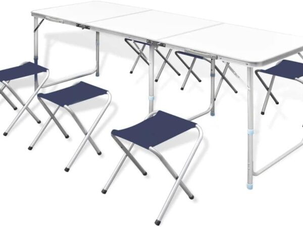 vidaXL Campingtisch-Set Campingmöbel-Set Koffertisch Set