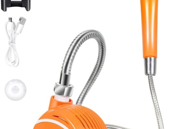 Tragbare Campingdusche Akku - Camping Dusche Mit Wiederaufladbarem | Wiederaufladbarer Kopf, wasserdichte Taschenpumpe Für Den Außenbereich Für Reisen, Haustierwäsche, Outdoor-Aktivitäten
