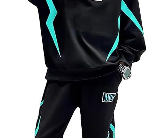 linboo Trainingsanzug Kinder Jungen Bekleidungsset 2tlg Jogging Anzug Hoodie und Hose Sport Kleidung Set Freizeitanzug