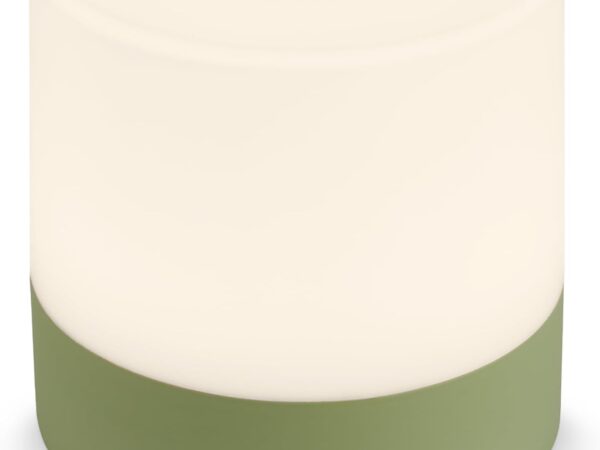BRILONER – Mini LED Tischlampe Kabellos, Dimmbare Nachttischlampe Touch, Schreibtischlampe, Leselampe, Tischleuchte Outdoor & Indoor, USB-C, Camping Lampe, Warmweißes Licht, 7x7 cm, Grün