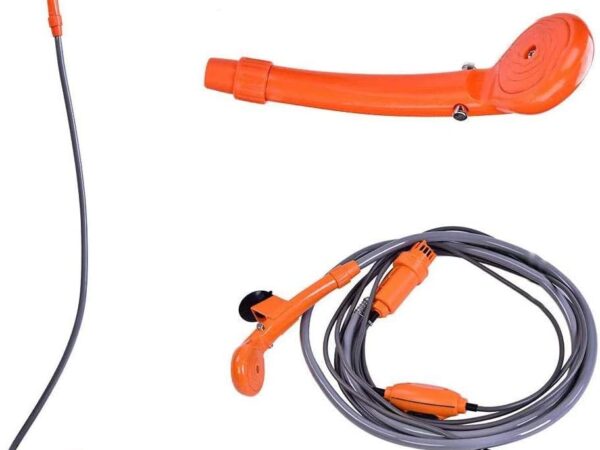 lyrlody 12V Auto Outdoor Tragbare Campingdusche Leicht Robust Halterung Kompakt, Starkpumpe, Auto Dusche Camping Reisen für Camping, Bootfahren, Angeln