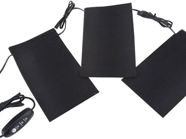 3 Stück Heizkissen für Jacke, 5V 2A 8,5W USB Elektrische Tuch Heizung Stoffheizer für Beheizte Weste Wintercamping im Freien