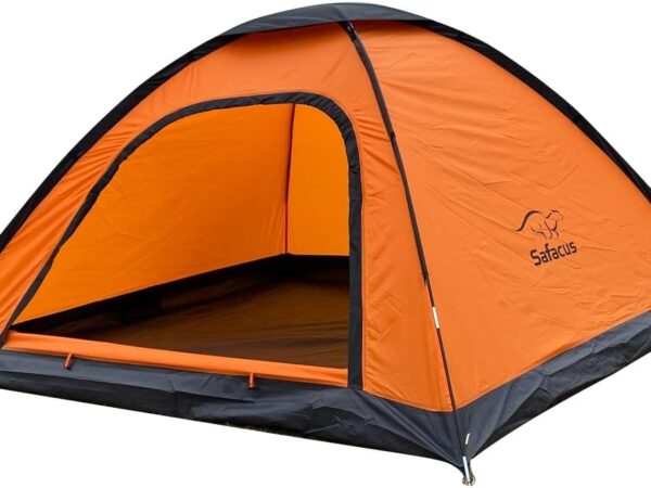 SAFACUS Campingzelt für 3-4 Personen, leicht, stabil, wasserdicht 4 Mann Kuppelzelt - Ventilationssystem, Moskitoschutz