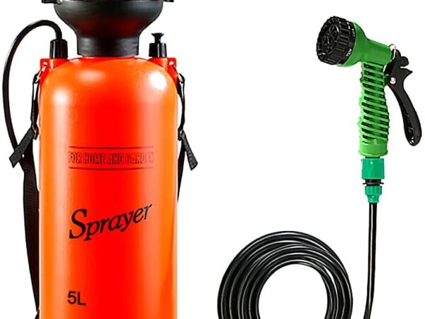 Raypontia Camping Dusche Outdoor Mit 7 Wassersprühmodi, Druckdusche Outdoor Campingdusche Multifunktions Badesprüher Haustier-Badewanne Für Reisen Wandern Klettern Sommerbaden Auto