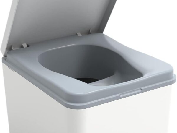 TRELINO Evo Weiß S (39 x 33 x 29,6 cm), Trockentrenntoilette, mobile Campingtoilette ohne Chemie, Trenntoilette für Wohnmobil, Van, Camper, Camping, Garten