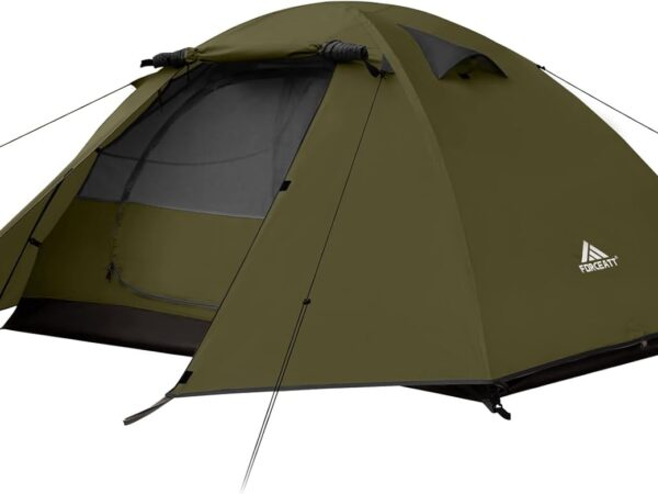 Forceatt Zelt 2-4 Personen Camping Wasserldicht 3-4 Saison,Ultraleicht Zelte Mit Kleinem Packmaß, Kuppelzelt Sofortiges Aufstellen Für Trekking, Outdoor, Festival