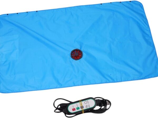 Fenteer Kühldecke, Kühldecke mit, elektrisch, leicht, tragbar, Sommerdecke für Outdoor-Couch, Camping, Blau