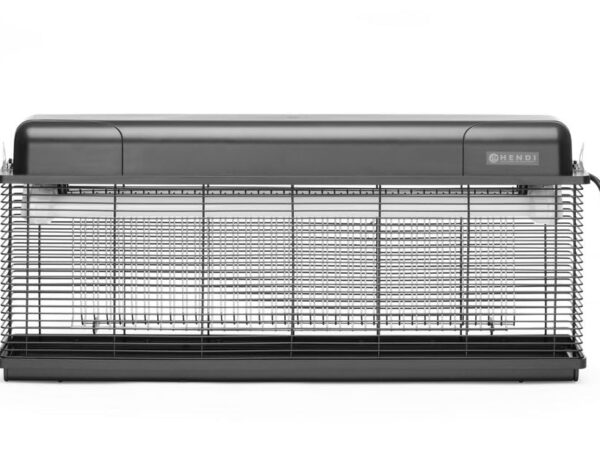 HENDI Insektenvernichter, Insektenkiller, Insektenfanggerät, Wasserdicht, Inkl. Kettenaufhängung und 2 UV-A Lampen, 230V, 45W, 680x135x(H)310mm, ABS Kunststoff