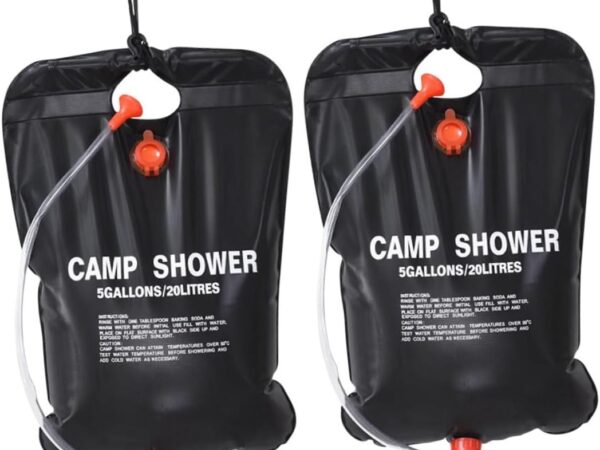 EXHUMKY 2stücke Solar-dusche Für Camping Tragbare Camping-dusche Für Outdoor-aktivitäten Wie Wandern Angeln Und Selbstfahrerreisen Leicht Und Platzsparend