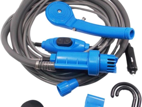 Oshhni Generisches DC12V-Autoduschenset, Campingdusche, universelles Outdoor-Reiseduschenset für Rucksackreisen und Campingausflüge