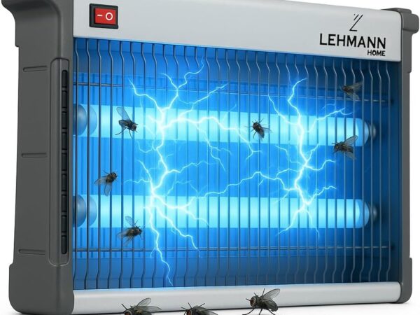 LEHMANN Insektenlampe, 26 W, Insektenvernichter Elektrisch gegen Insekten, Mücken, Fliegen Nachtfalter, Mückenfalle, bis zu 8000 h Lampenlebensdauer, für Flächen bis 150 m²