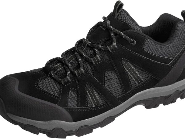 OutPro Wanderschuhe Herren Outdoor rutschfest Atmungsaktiv Trekkingschuhe Komfortabel Männer Hikingschuhe für Camping Wandern, Schwarz