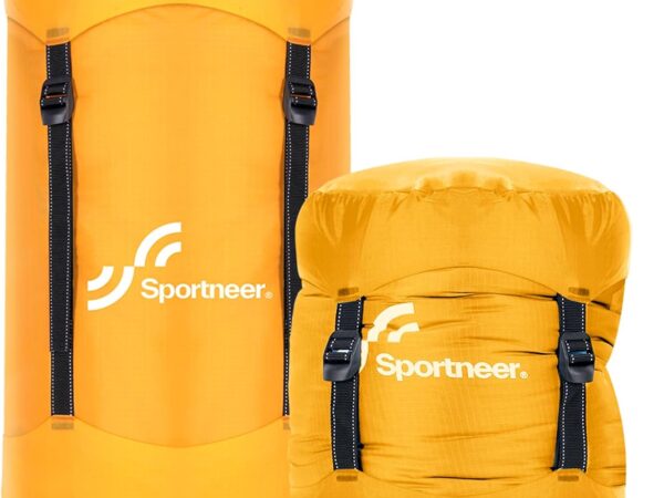 Sportneer Kompressionssack 13L/20L/40L/50L, Wasserfester & Ultraleichter Kompressionssack für Schlafsack, Platzsparende Aufbewahrungstasche für Camping, Outdoor, Wandern, Reisen