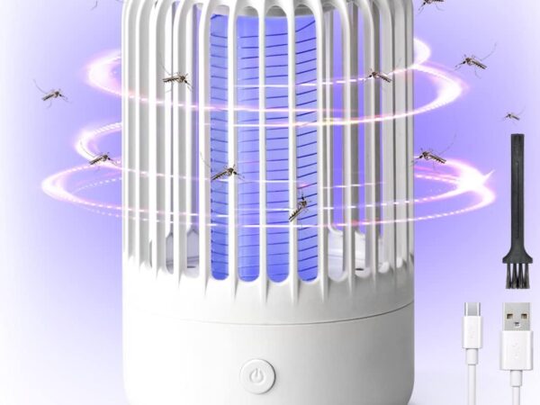 Insektenvernichter Mückenfalle Elektrisch, Mückenlampe Mückenschutz Insektenfänger UV Licht Insektenvernichter, Leistungsstarke USB Schädlingsbekämpfungsfallen für drinnen und draußen