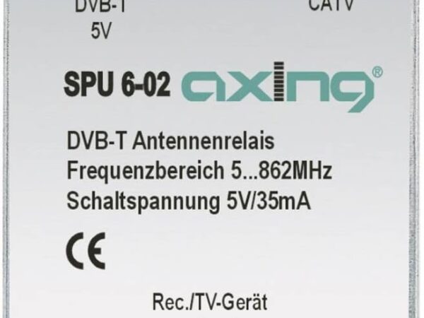 Axing SPU 6-02 DVB-T/ BK-Antennen-Relais Umschalter für Kabelfernsehen und DVB-T2 HD