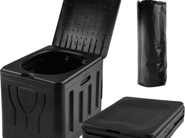 Sudnsadaks Campingtoilette, Tragbares Reisetoilette, Faltbare Toiletten, Auto WC Unterwegs, Mobile Trockentrenntoilette Ohne Chemie für Camping, Mobile Klo für Camping, Wohnmobil, Wandern