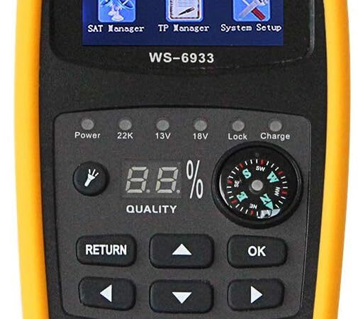Satlink WS-6933 Camping Satfinder HD DVB-S + DVB-S2 8PSK SAT Messgerät EU