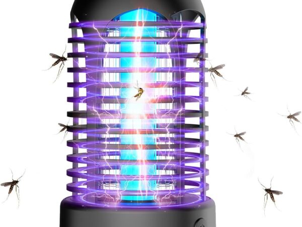 Elektrischer Insektenvernichter Mückenlampe mit UV-Licht und LED-Beleuchtung geeignet für außen und innen Wasserdicht IPX4