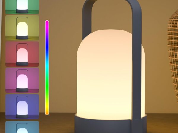 GGNOO Akku Outdoor Lampe Tragbare kabelloses LED Akku Tischleuchte Wasserdichtes LED Tischlampe mit 8 Farben für Tisch Bar Terrasse ostern dekoration