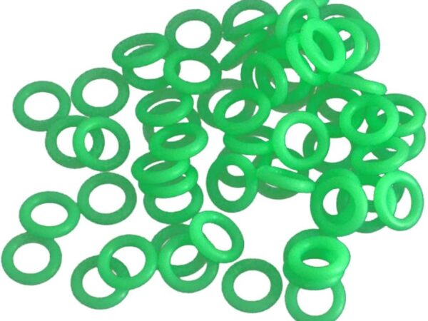 BESPORTBLE 100stücke Fluoreszierende Camping Zelt Ringe Leuchtende Für Zeltpflöcke Praktische Warnringe Für Outdoor-aktivitäten Und Nachtnutzung