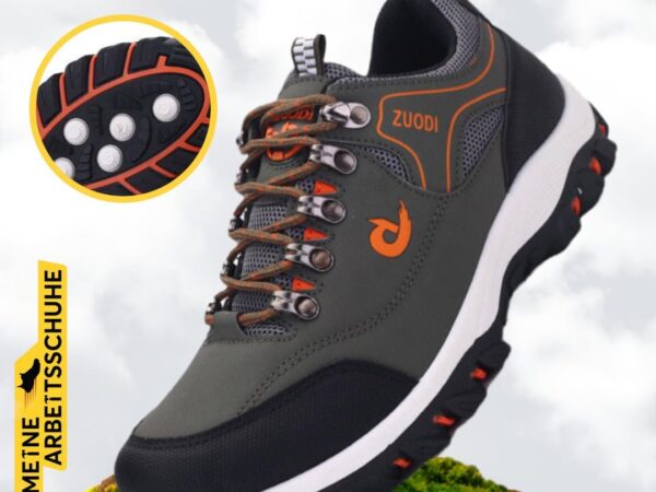 MEIION Miller-Ergonomische Schmerzbefreiende Outdoor Schuhe wasserdichte Herren-Outdoor-Schuhe, leicht und rutschfest, ideal für Camping und Trekking