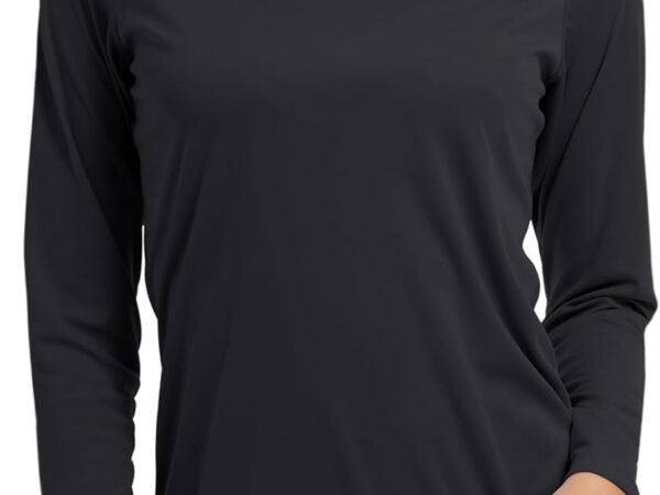 KEFITEVD Sportshirt Damen Langarm UPF 50+ UV Shirt Schnelltrocknend Sport Shirt Rundhal Leicht Atmungsaktiv Funktionsshirt für Wandern,Fitness
