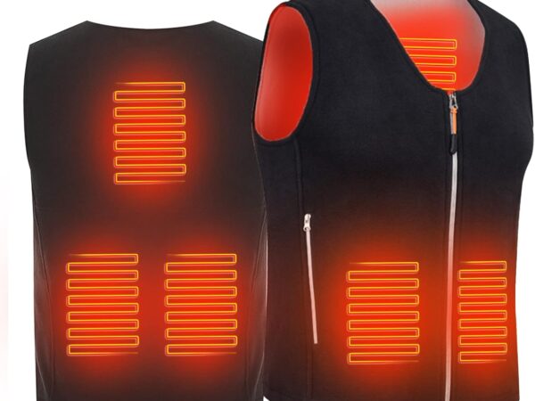 Oneshlee Heizweste Dünn Damen Herren, Heizjacke Usb, Wärmeweste Elektrisch, Weste Unisex Mit Heizung Temperatur Einstellbar, Warme Heated Vest Maschinenwäsche Für Outdoor Camping Motorrad