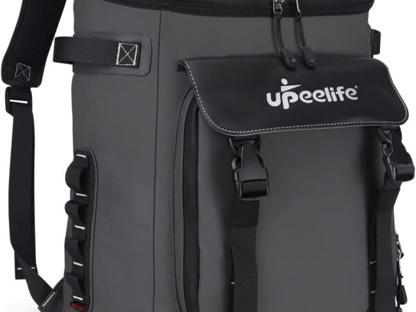 Upeelife Kühlrucksack 30L mit Picknickdeck Befestigungsband, Wasserdichter Picknickrucksack Kühltasche Gross Rucksack zum Kühl, Warm und Frisch von Speisen beim Camping Wandern