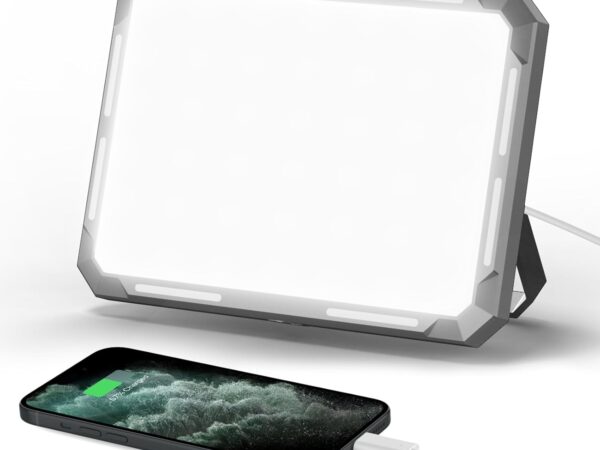 Olycism LED Campinglampe Wiederaufladbar Multifunktionale Camping Laterne 4000mAh Tragbare Power Bank mit 7 Lichtmodi stufenlos dimmbar IP65 Wasserdicht für Camping Beleuchtung Innenbeleuchtung SOS