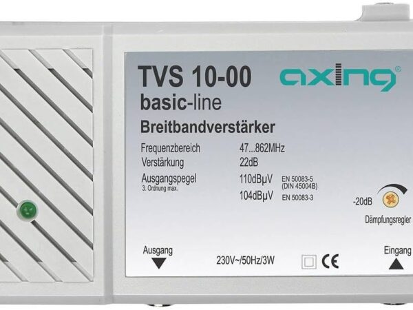 Axing TVS 10 Mehrbereichsverstärker BK, DVB-T 22 dB