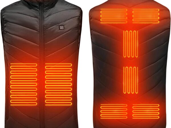 Beheizbare Weste Damen/herren Unisex, Heizweste Jagd, ärmellos Jacke Mit Heizung, Wärmeweste Usb Elektrisch Heated Vest Powerbank Winter Wärmende Gilet