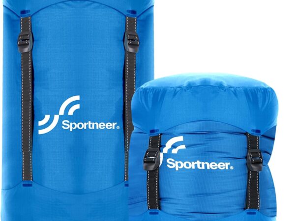 Sportneer Kompressionssack, Leichte Wasserabweisend Schlafsack Packsack für Kleidung, Reisen, Camping, Outdoor Drinnen