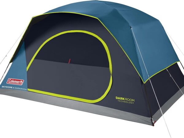 Coleman Skydome 6 Zelt|6 Personen Campingzelt|extra dunkle Schlafkabine|Kuppelzelt|100% wasserdicht|Aufbau in 5 Minuten