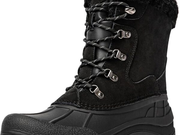 Kelway Winterstiefel Herren Wasserdicht Winterschuhe Herren Schneestiefel Winter Boots Outdoor Schneeschuhe für Wandern Arbeit Camping