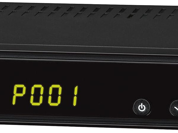Comag SL65T2 FullHD HEVC DVBT/T2 Receiver (H.265, HDTV, HDMI, Irdeto Zugangssystem, freenet TV, Mediaplayer, PVR Ready, USB 2.0, 12V) inkl. DVB-T2 Antenne + HDMI-Kabel, schwarz