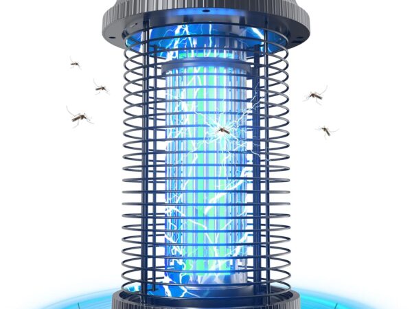 PALONE Elektrischer Insektenvernichter, IPX4 Wasserdicht 20W 4500V UV Mückenlampe Mückenfalle Mückenschutz, Fliegenfalle Elektrisch Fliegenfänger Insektenfalle für Innen und Traufe, Moskito
