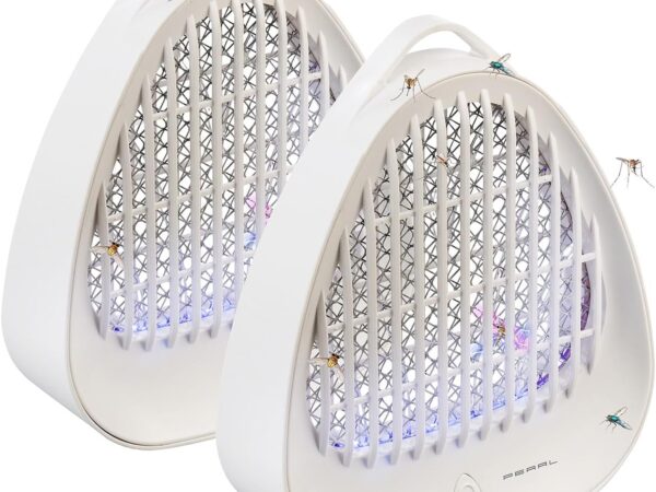 PEARL Anti-Mücken-Lampen: 2er-Set USB-UV-Insektenvernichter für den Innenbereich, bis 40 m² (UV Licht Insektenvernichter, leiser USB)