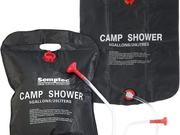 Semptec Urban Survival Technology Outdoor Dusche: Solar-Garten- und Camping-Dusche, 20 Liter, 2er-Set (Campingdusche Solar, Outdoor Camping, Wasserkanister)