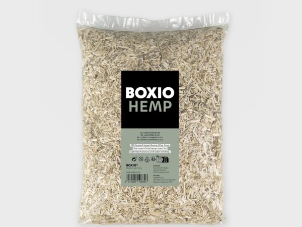 BOXIO - Hemp: 5,6l Geruchsneutralisierer & Einstreu - Ideal für Campingtoilette, Trenntoilette und Komposttoilette Aber auch als Hasenstreu für Hamster, Kleintierstreu oder Einstreu Kaninchen