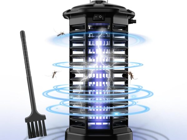 Elektrischer Insektenvernichter, Mückenvernichter mit LED-Licht, ElectricShock-Insektenlampe, mückenwirksame wasserdichte lPX4-Fliegenfalle, Mückenschutz für Küche, Wohnzimmer und Kinderzimmer