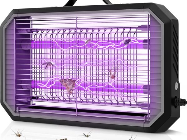 Insektenvernichter Elektrisch, 4200V Starke Mücken- und Fliegenfalle, Wandmontierter Mückenlampe mit Kabel Insektenlampe Elektrische Mückenfalle Fliegenfänger Insektenfalle für Innen Außen