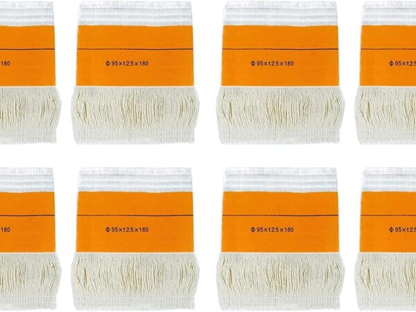 ARMARD Docht für Petroleumofen für Innenräume, 95xt2.5x180mm Kerosin Heizung Ersatz Dochte für Camping Zeltheizung Kochen Petroleum Ofen, Fiberglas Runde Baumwolle (Farbe : 8pcs)