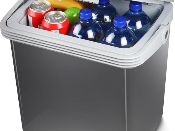 Tristar KB-7526 Kühlbox – Fassungsvermögen: 19 Liter – Energieeffizienzklasse A++, Black/Gray