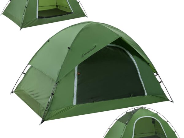 Clostnature 2/4 Personen Zelt für Camping - Wasserdichtes Outdoor Zelt Leichtes Kuppelzelt, Kompakt Zelt mit Kleinem Packmaß für Familie, Strand, Festival, Gruppe