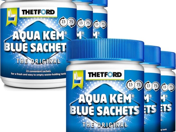 Thetford 6 x Aqua Kem Blue Flaschen, 15 Stück
