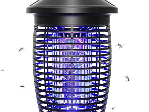 PALONE Elektrischer Insektenvernichter,Insektenfalle Mückenlampe 20w 4500V mit UV-Licht,Keine giftigen Chemikalien,Wirksam zum Reduzieren Fliegender Insekten für Innen Schlafzimmer und Gärten