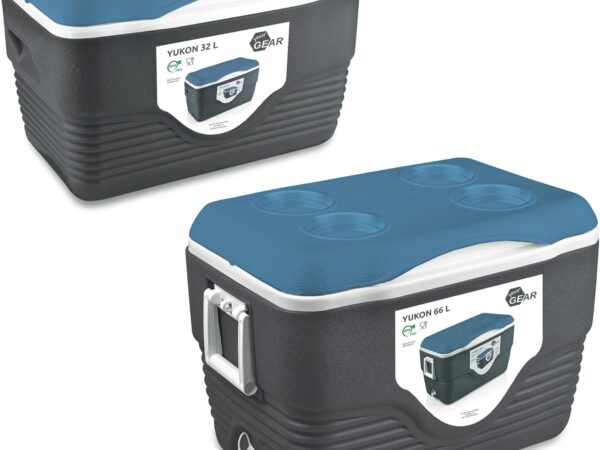 your GEAR Yukon 66 L + 32 L Kühlbox Set mit 2 passiven Kühlbehälter PU Thermo-Box Kühltasche Isolierbox warm & kalt